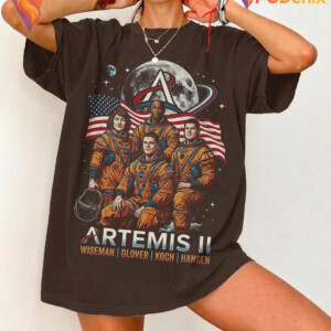 Artemis II 2026 Rocket Launch T-Shirt Space Enthusiast Journey Gift