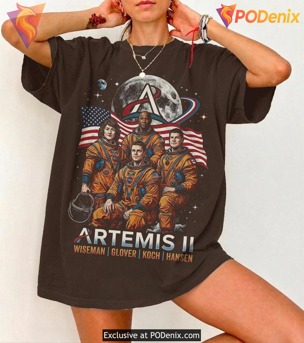 Artemis II 2026 Rocket Launch T-Shirt Space Enthusiast Journey Gift