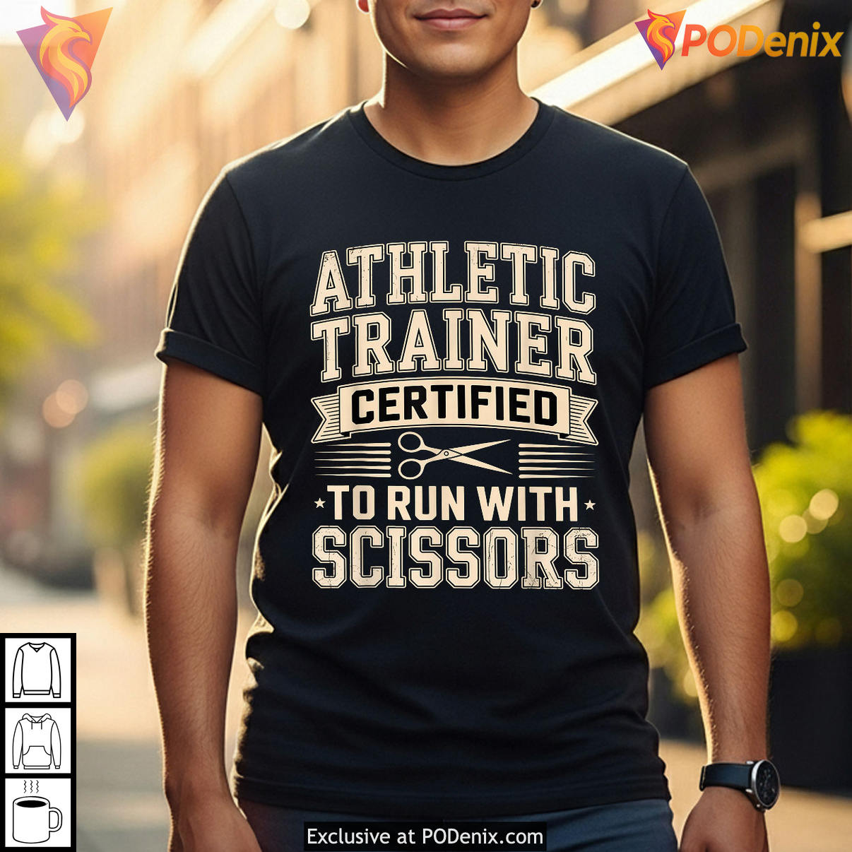 Athletic Trainer Graduation Shirt 2026 Funny Run With Scissors Fan Apparel