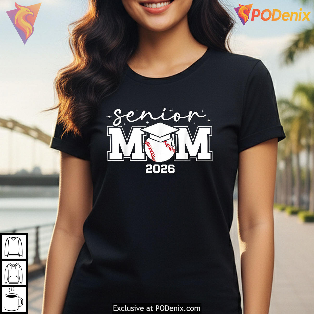 Baseball Senior Player Mom Shirt 2026 Graduation Mama Sports Fan Apparel Gear
