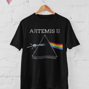 Black Graphic Dark Side Moon Shirt Artemis Space Mission Gift