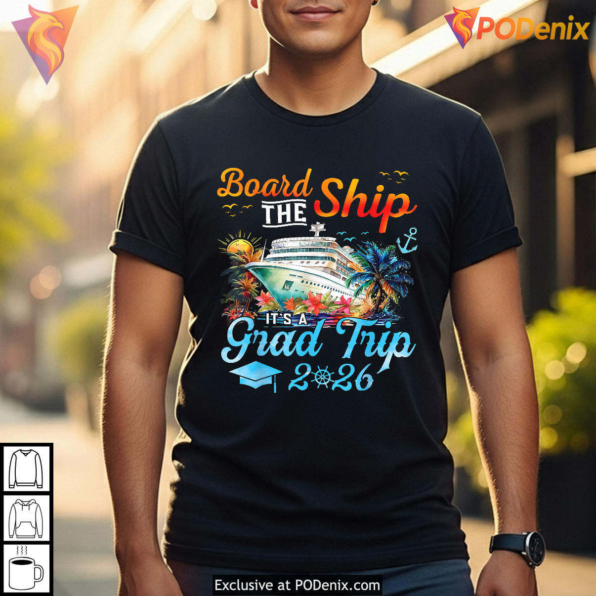 Board The Ship Graduation Trip Shirt 2026 Senior Cruise Party Family Fan Gear