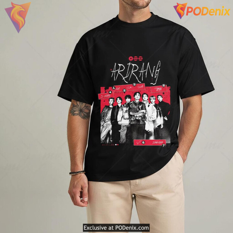 BTS Is Back Arirang Graphic Shirt 2026 Bangtan Tour Merch Army Fan Apparel