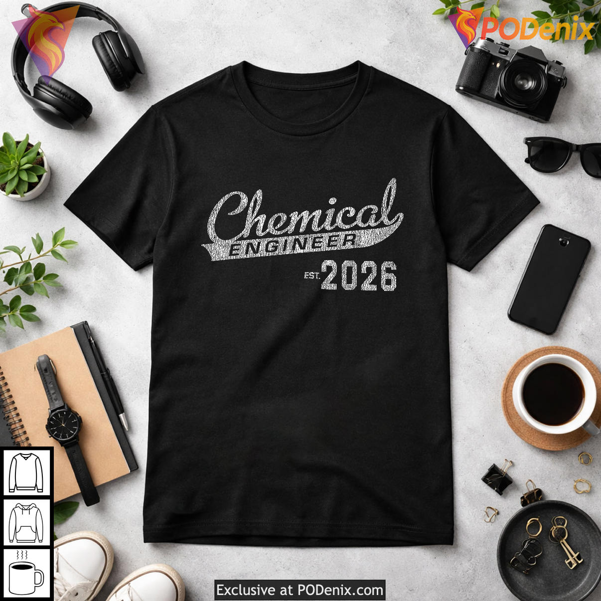 Chemical Engineer Graduation Shirt 2026 Class Of Senior Student Fan Apparel