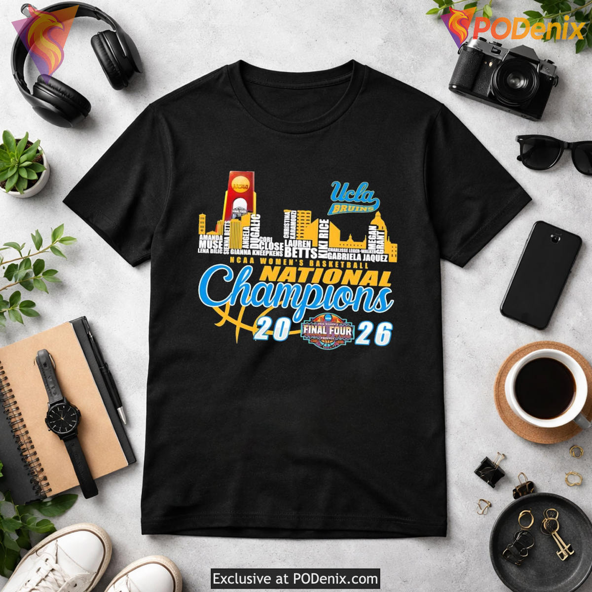 City Skyline 2026 UCLA Bruins Womens Basketball Champions Shirt