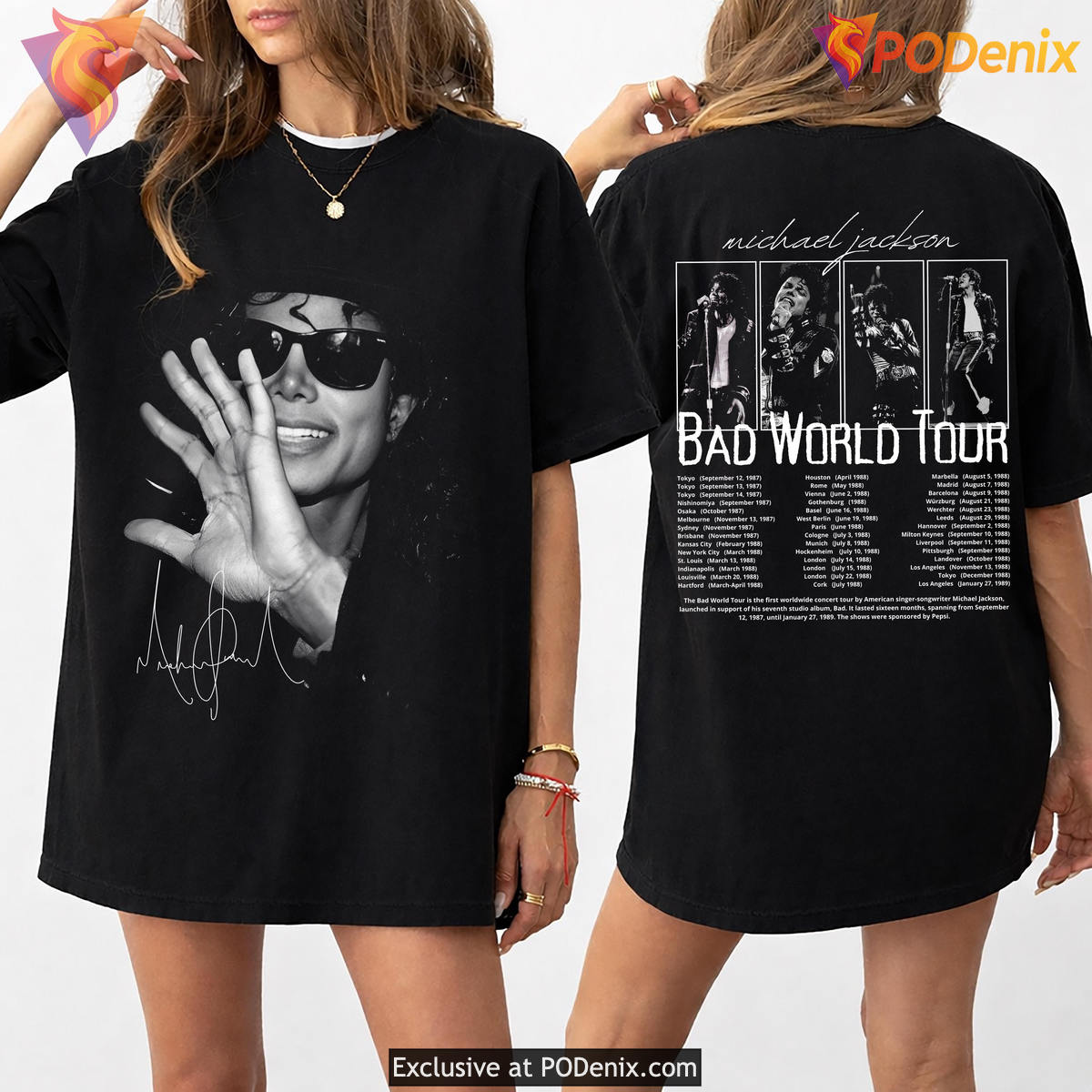 Classic Pop Music Concert Shirt Michael Jackson Bad World Tour 1987 Retro 2026 Classic Pop Music Concert Shirt Michael Jackson Bad World Tour 1987 Retro 2026
