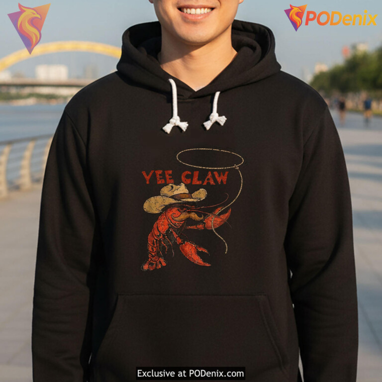 Crawfish Cowboy Yee Claw Shirt 2026 Funny Lobster Humor Men Women Fan Apparel