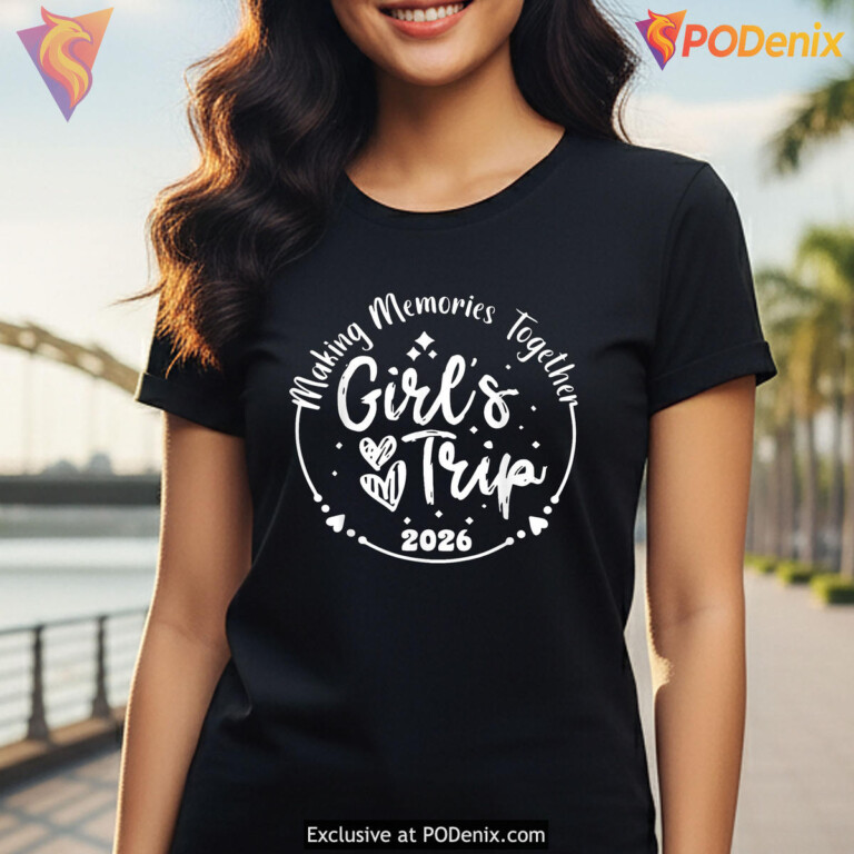 Cute Girls Trip Summer Vacation Shirt 2026 Weekend Graphic Women Fan Apparel