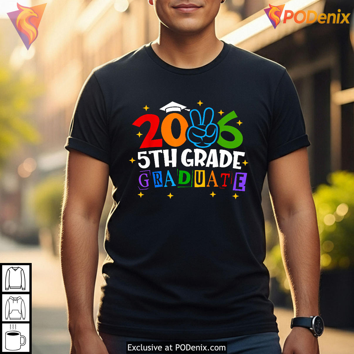 Fifth Grade Graduate Kids Shirt 2026 Class Of Graduation 5th Fan Apparel Gear