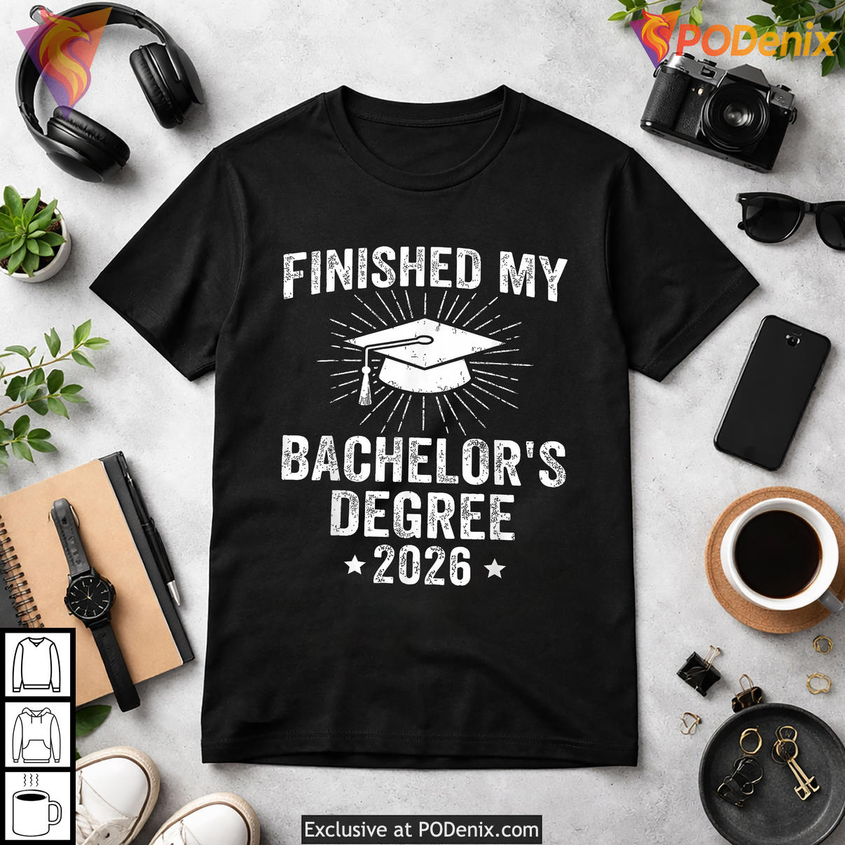 Finished My Bachelors Degree Graduation Shirt 2026 College Graduate Apparel