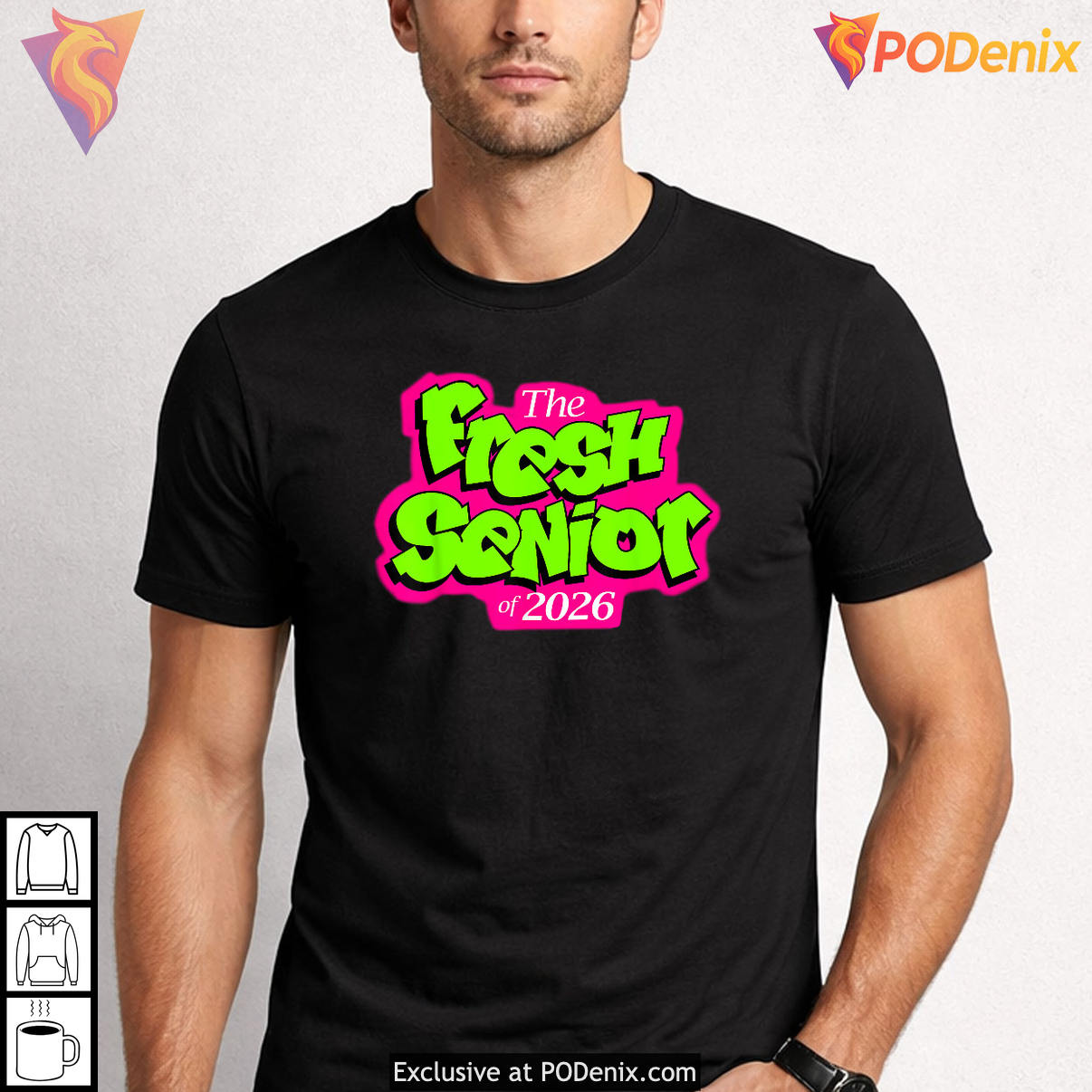Fresh Senior 90s TV Style Retro Shirt 2026 Class Of Graduation Fan Apparel