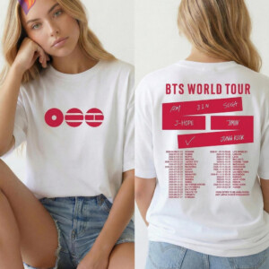 Front Back Design Bangtan Shirt 2026 BTS World Tour Arirang Army Concert Gift