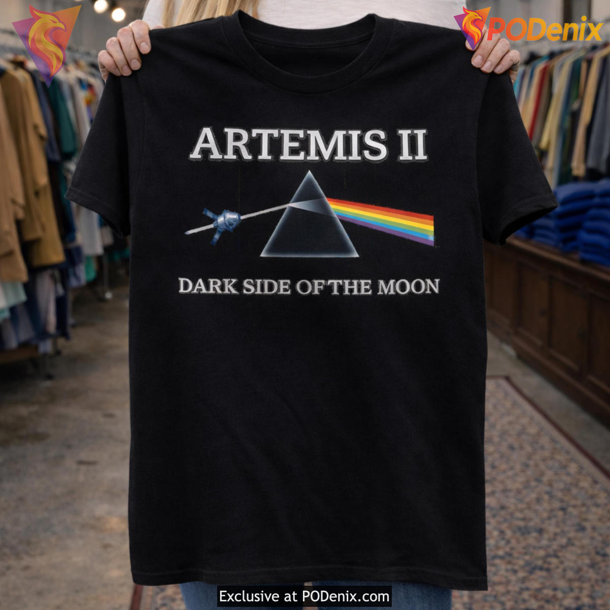 Future Space Mission Dark Side Shirt Artemis 2026 Rocket Launch Gift