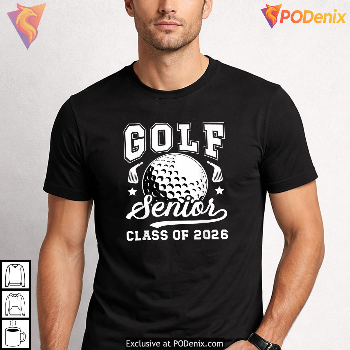 Golf Senior Player Class Of Graduation Shirt 2026 Sports Fan Apparel Gifts