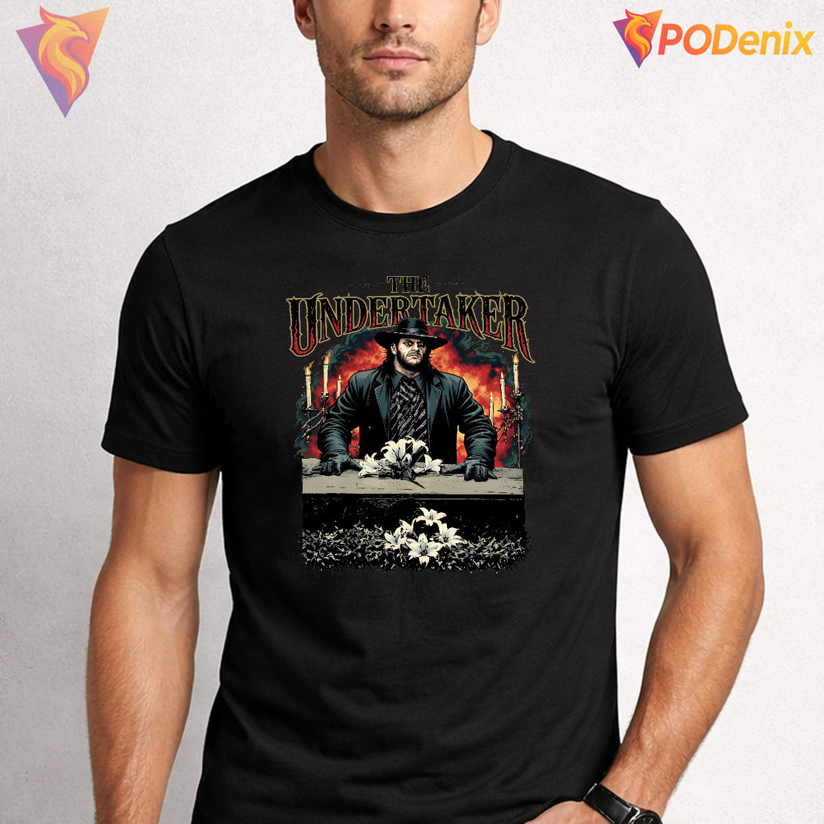 Gothic 90s Legend Style Undertaker Retro Wrestling Tee Halloween Fan Tee Gothic 90s Legend Style Undertaker Retro Wrestling Tee Halloween Fan Tee