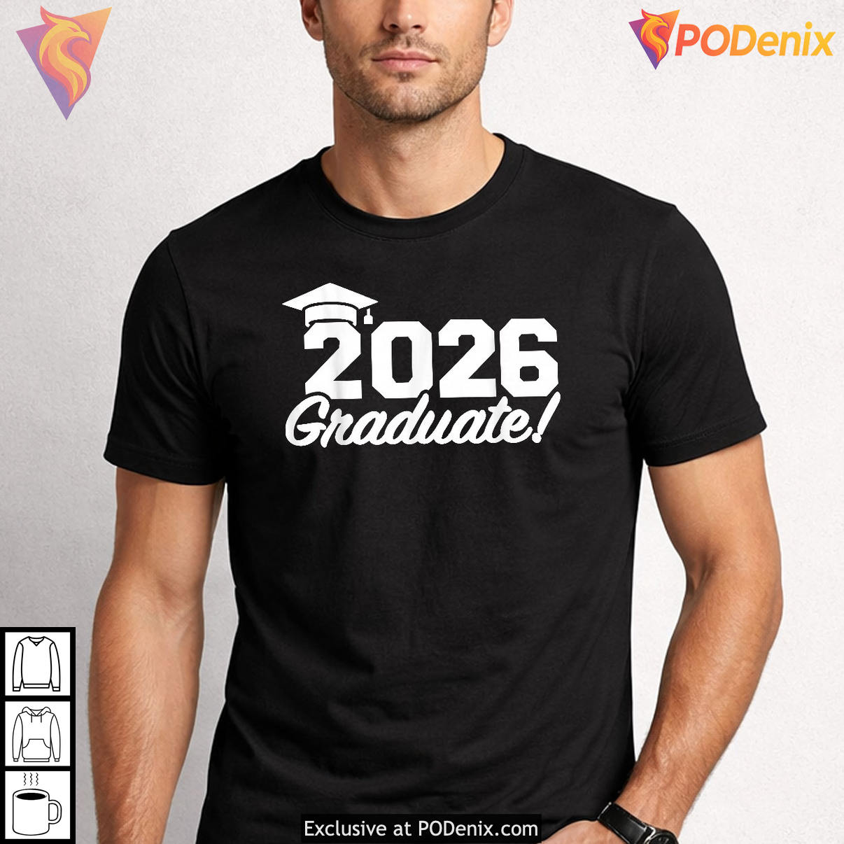 Graduate Class Of Senior Fan Shirt 2026 Graduation Party Celebration Apparel