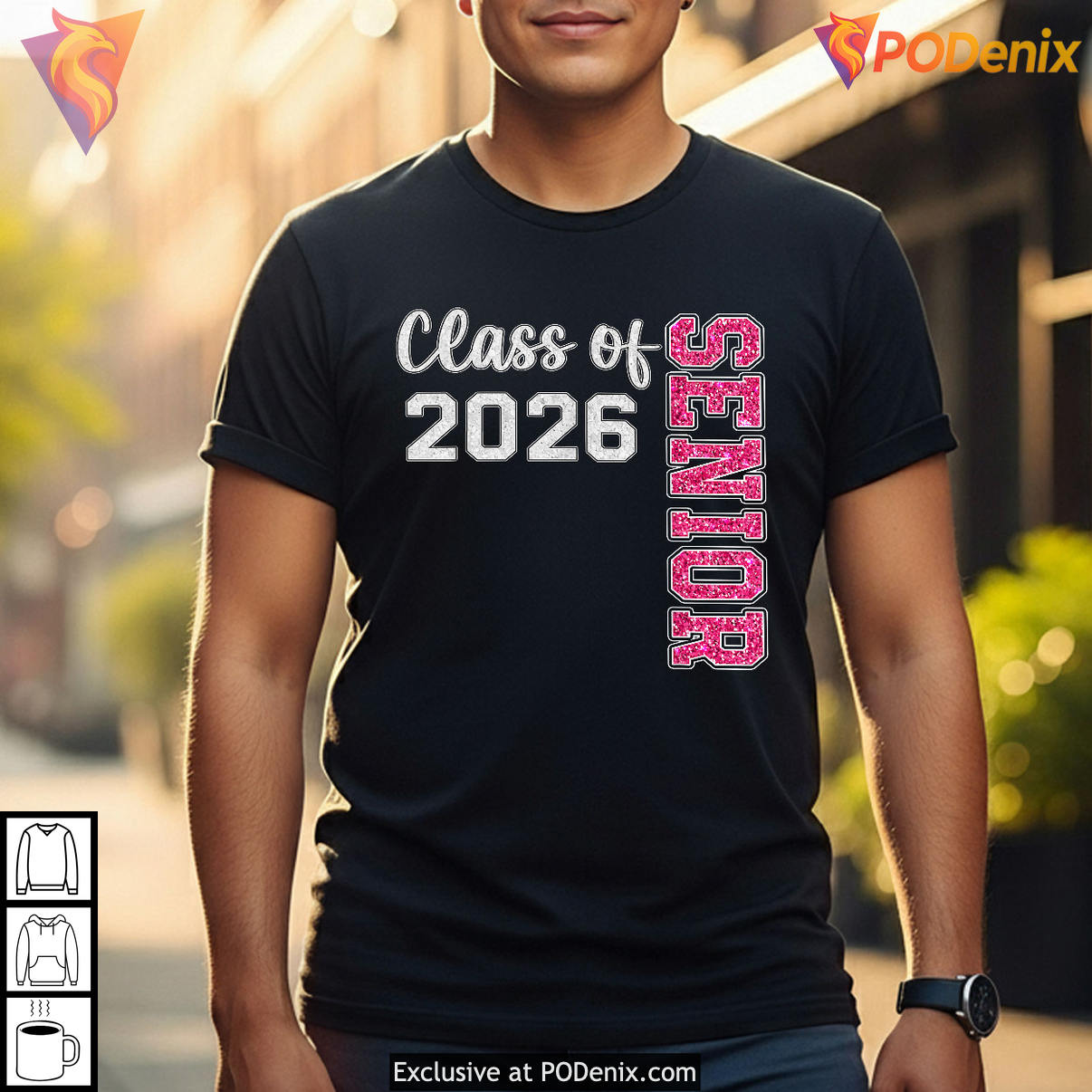 Graduate Pink Senior Girls Shirt 2026 Class Of Graduation Fan Apparel Gifts