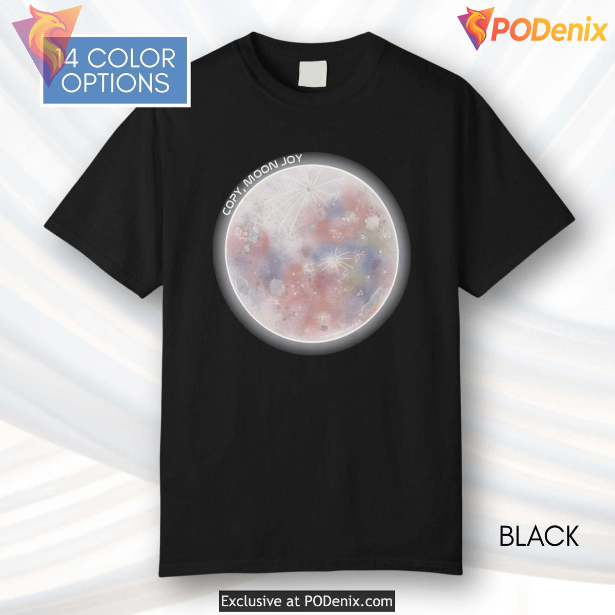 Hand Drawn Artemis Moon Joy Shirt Space Illustration Gift