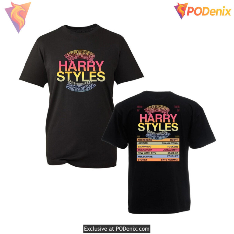 Harry Styles Together Tour Shirt 2026 Amsterdam London Sao Paulo Concert Fan