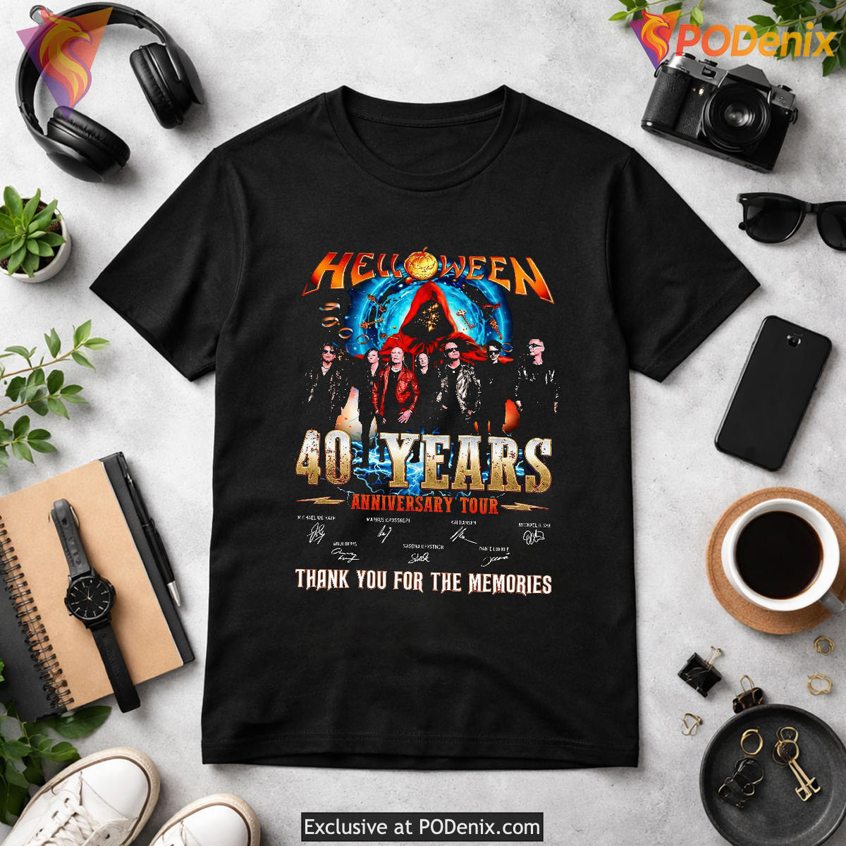 Helloween Power Metal Music 2024 40th Anniversary Tour Thank You Fans Shirt Helloween Power Metal Music 2024 40th Anniversary Tour Thank You Fans Shirt