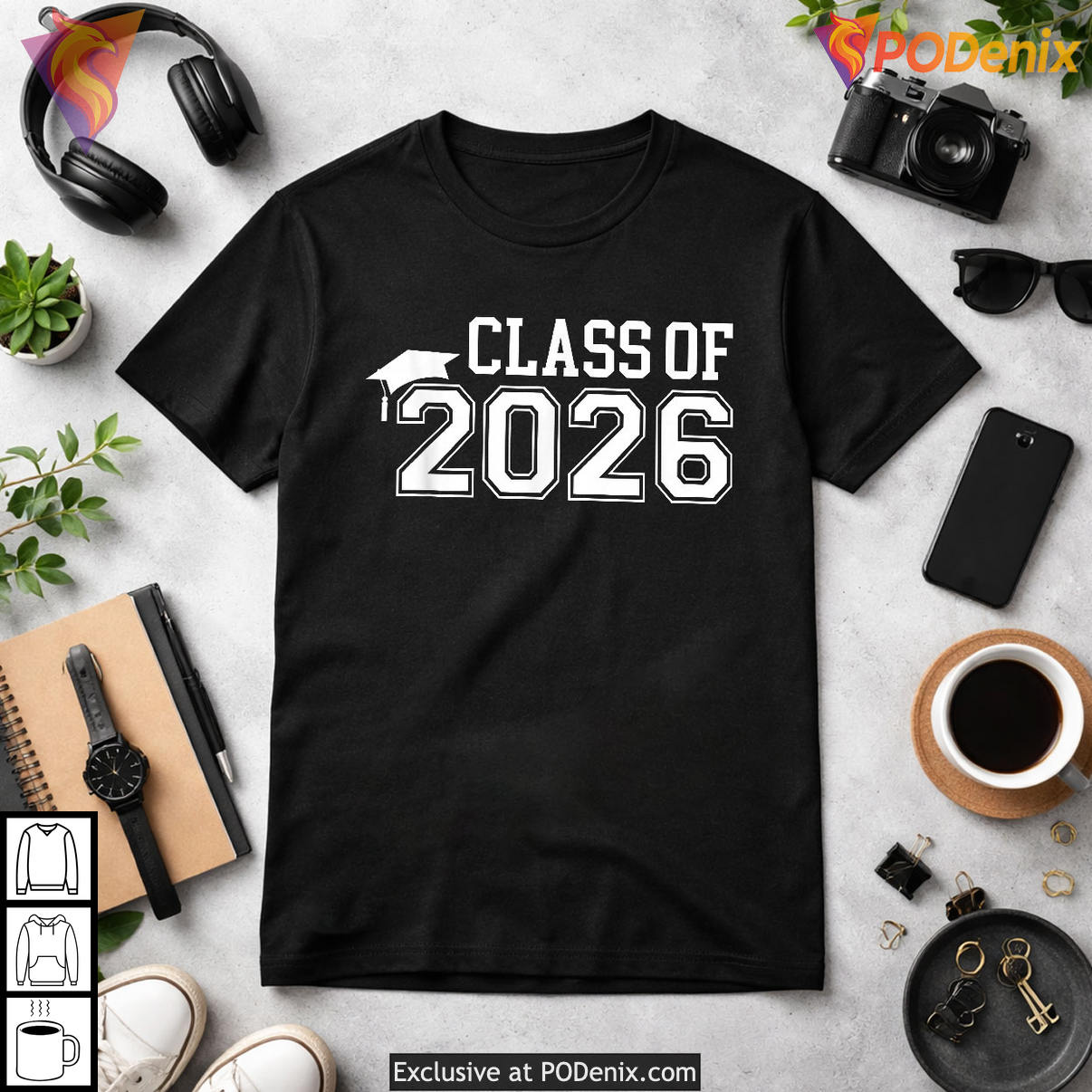 High School Senior Varsity Cap Shirt 2026 Class Of Graduation Fan Apparel