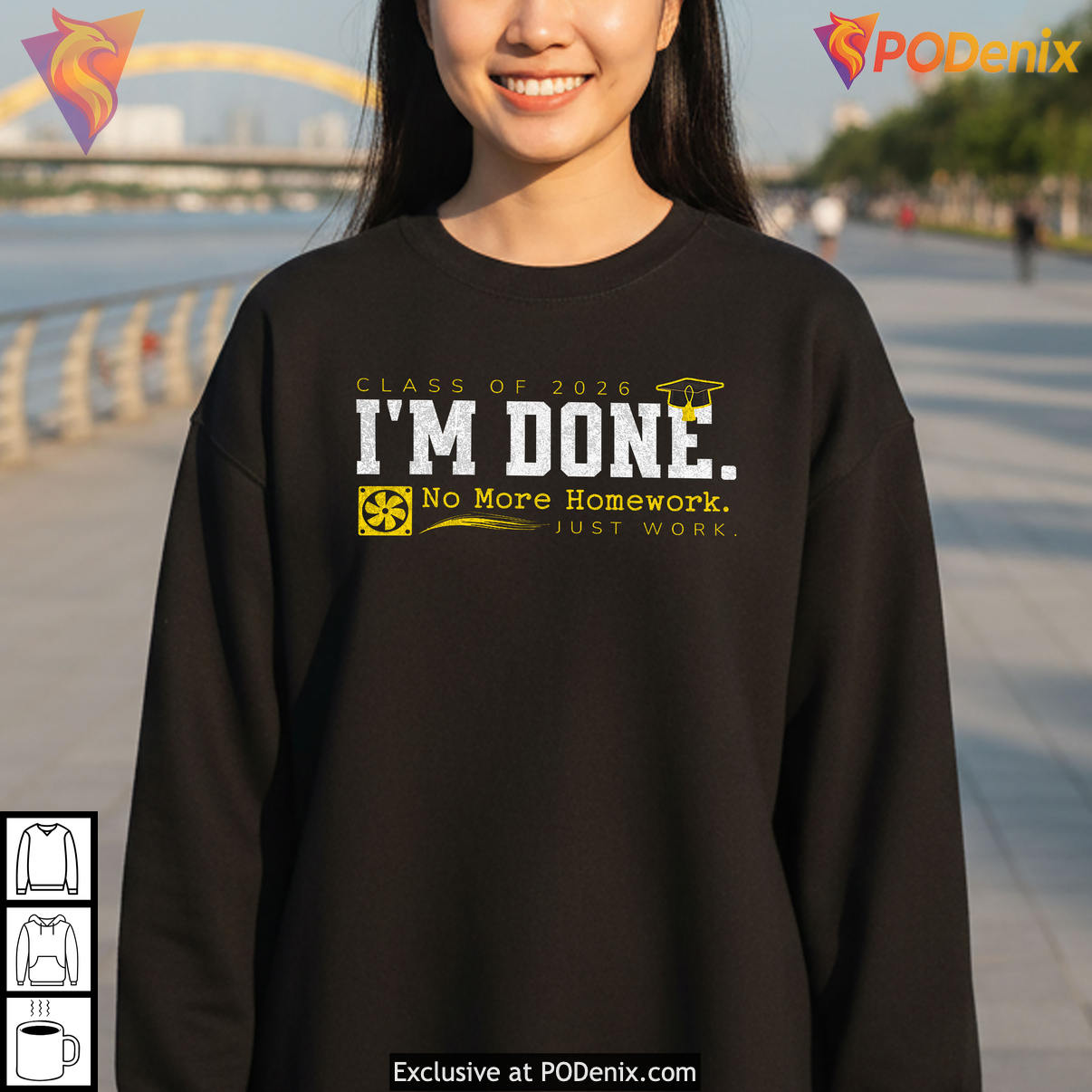 HVAC Technician Graduation Class Of Shirt 2026 Im Done Graduate Fan Apparel