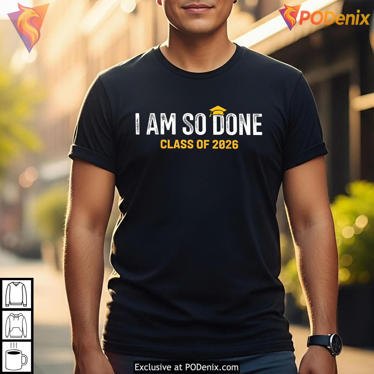 I Am So Done Class Of Graduation Shirt 2026 Graduate Funny Senior Fan Apparel