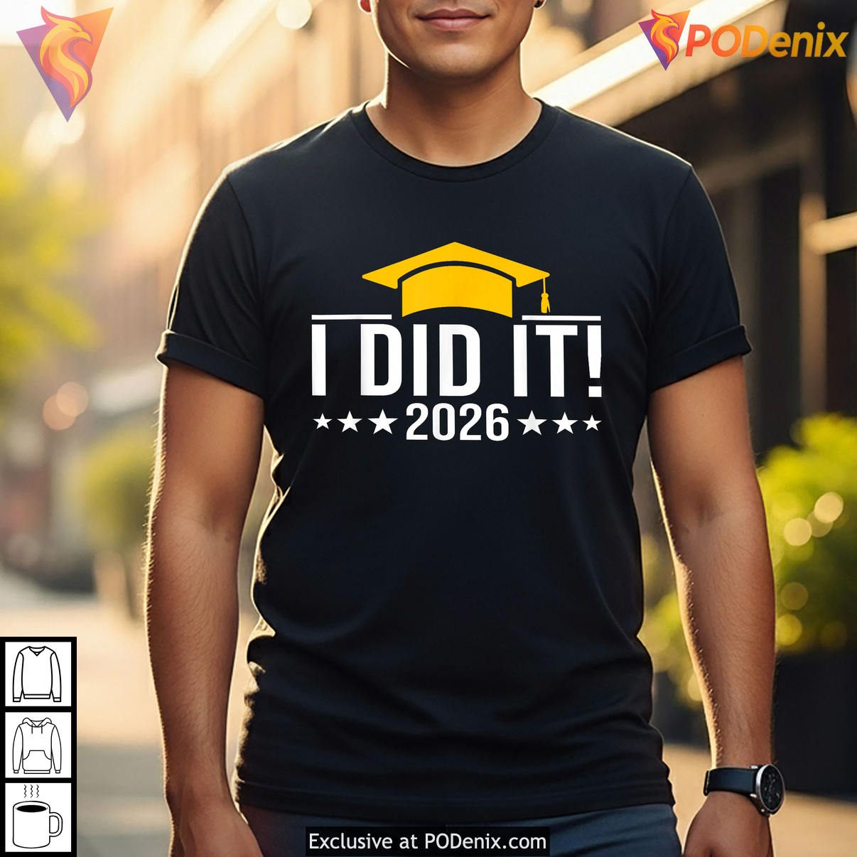 I Did It Graduate Class Of Senior Shirt 2026 Graduation Funny Fan Apparel Gear