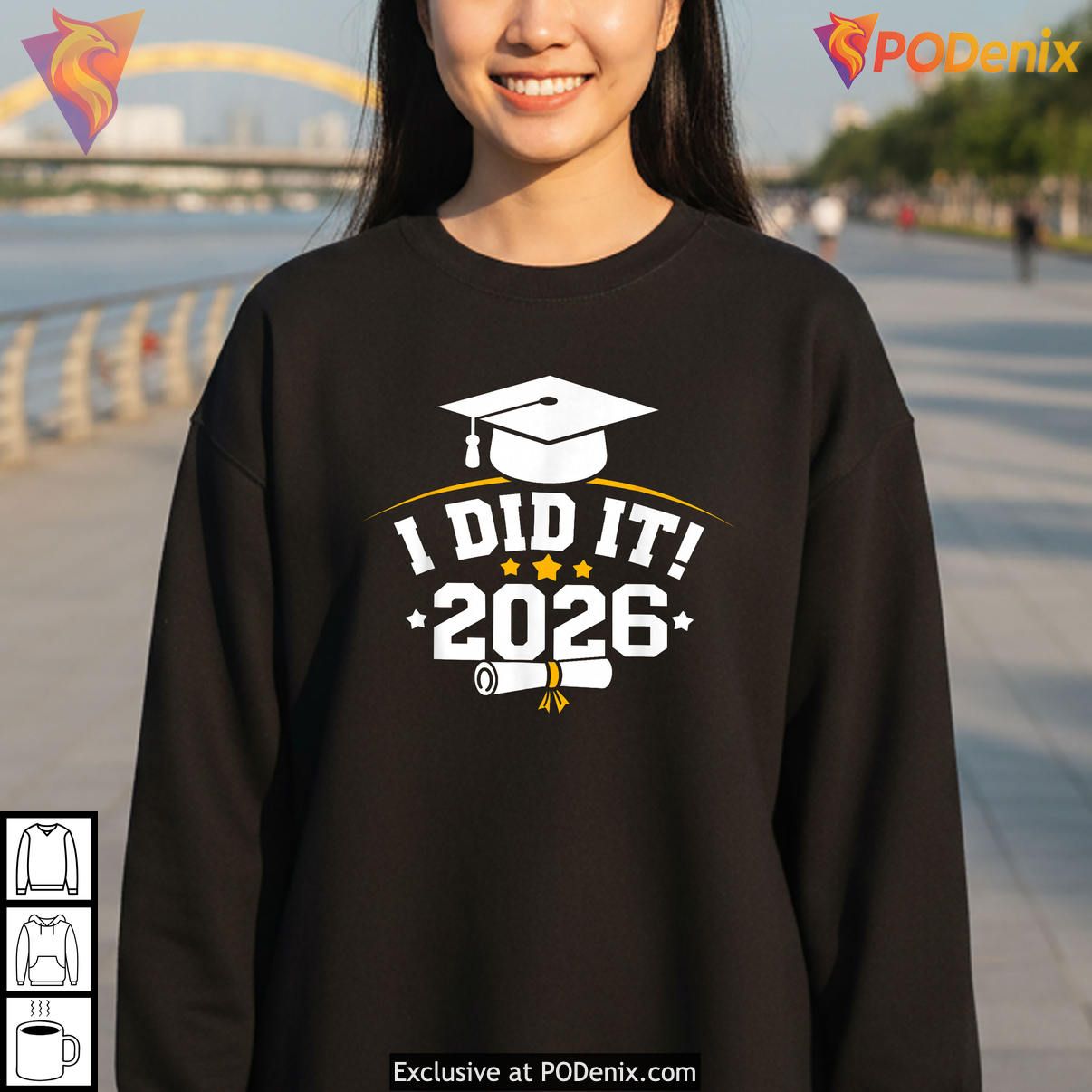 I Did It Graduation Graduate Class Of Shirt 2026 Senior Funny Fan Apparel Gear
