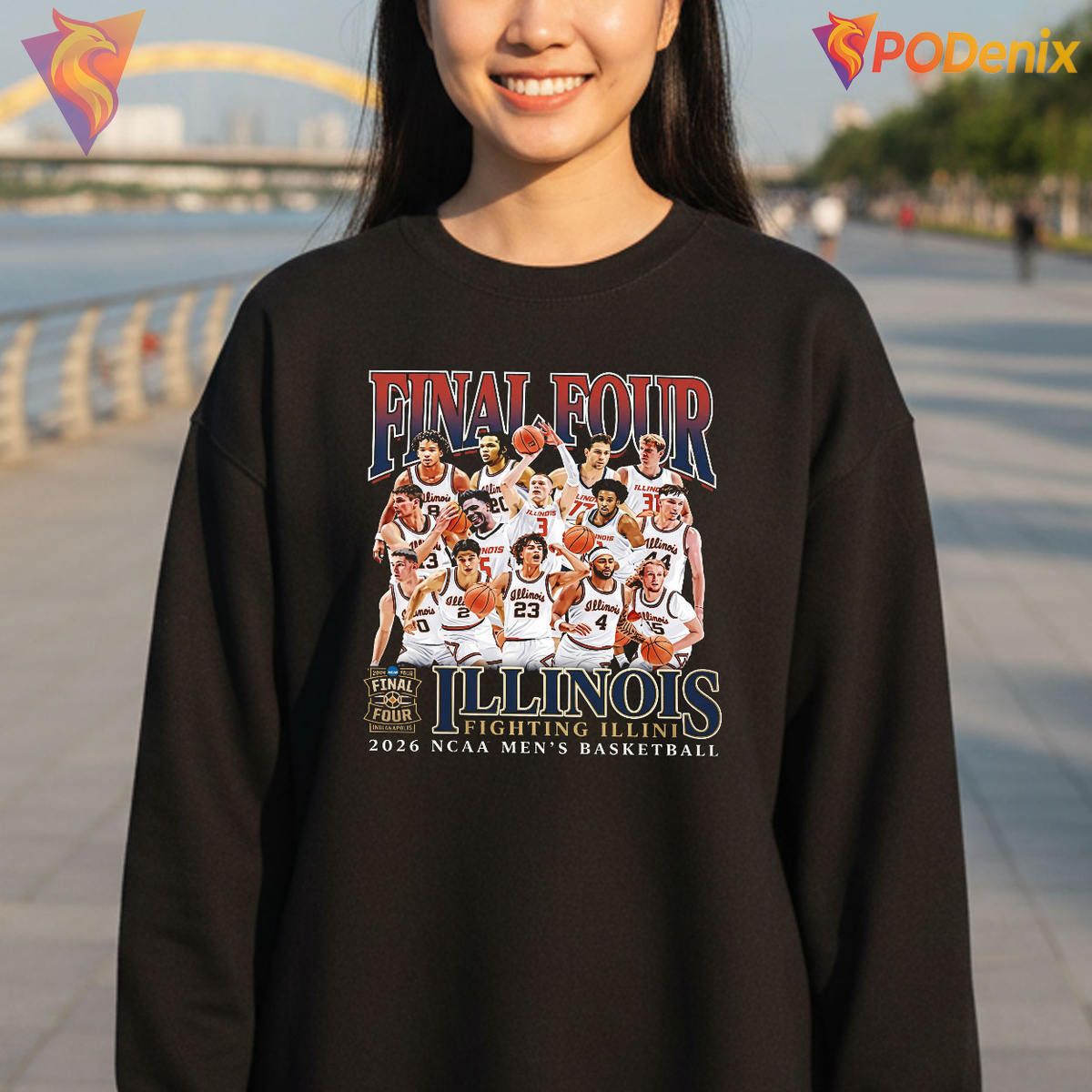 Illinois 2026 Final Four NCAA Men's Basketball Tee for Fans & Alumni as Gift Illinois 2026 Final Four NCAA Men's Basketball Tee for Fans & Alumni as Gift