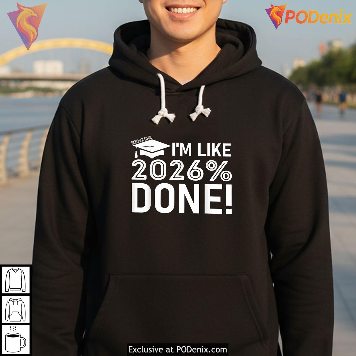 Im Like Done Percent Funny Graduation Shirt 2026 Senior Class Of Fan Apparel