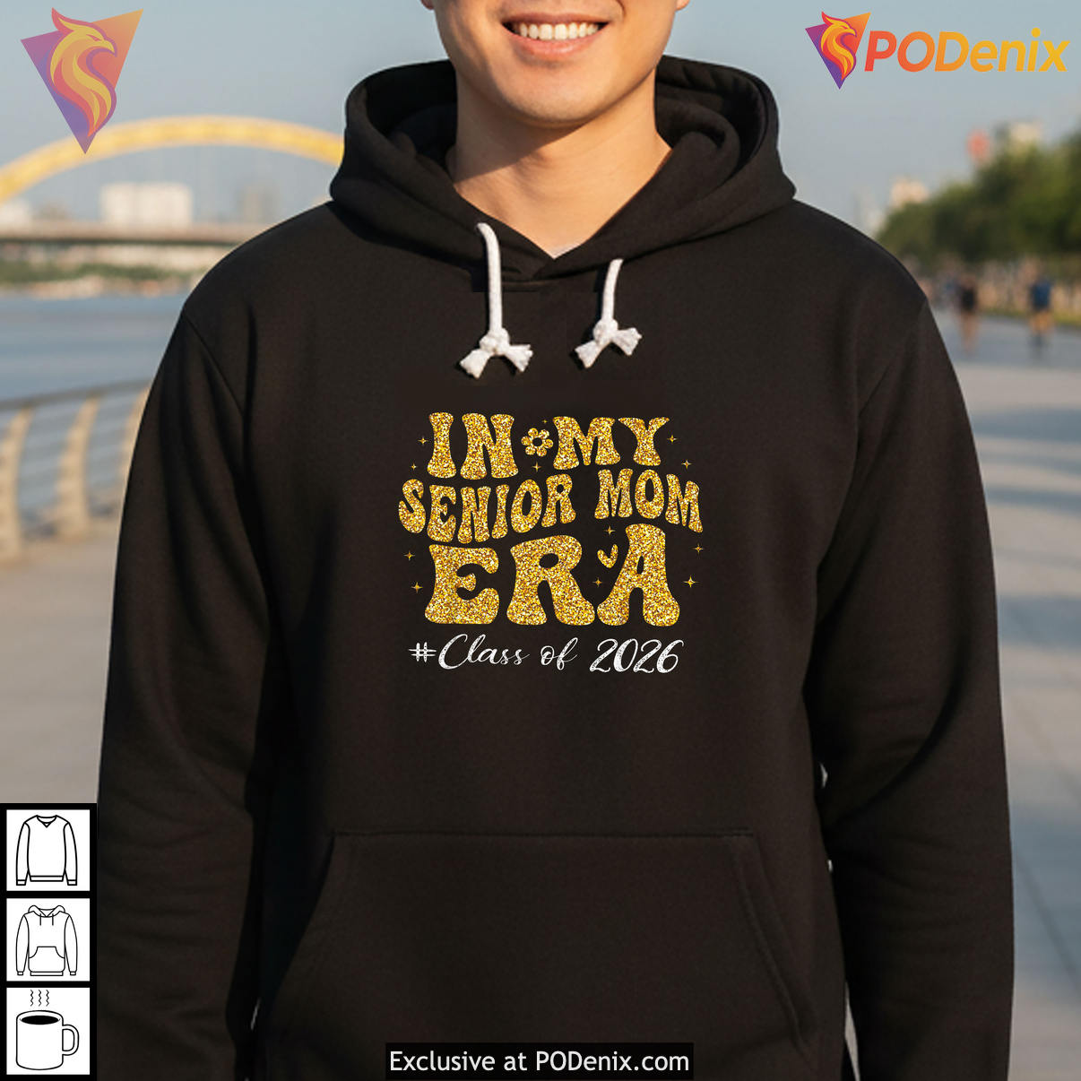 In My Senior Mom Era Class Of Groovy Shirt 2026 Graduation Family Fan Apparel