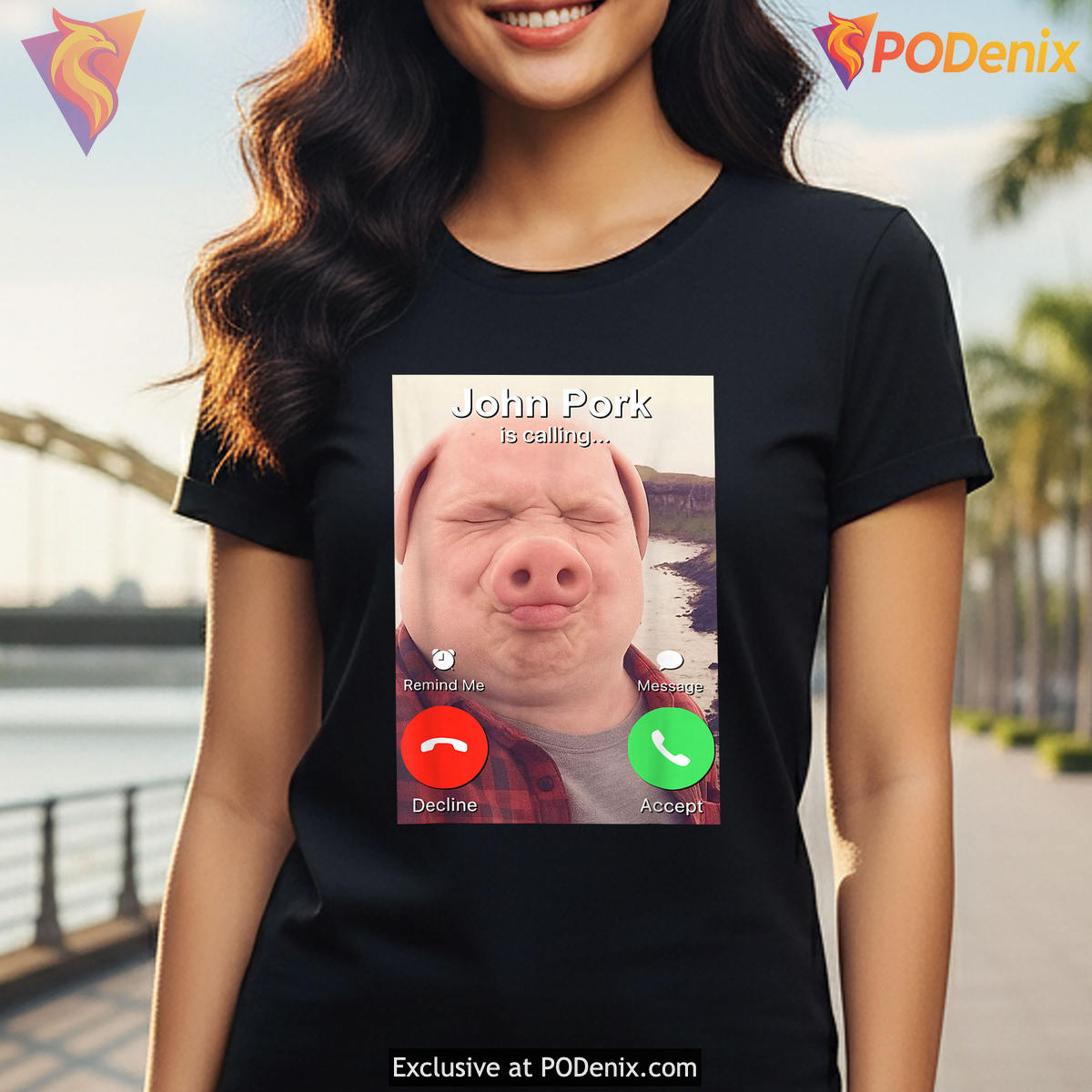 John Pork Is Calling Stupid Shirt 2026 Funny Cute Brainrot Meme Fan Apparel John Pork Is Calling Stupid Shirt 2026 Funny Cute Brainrot Meme Fan Apparel