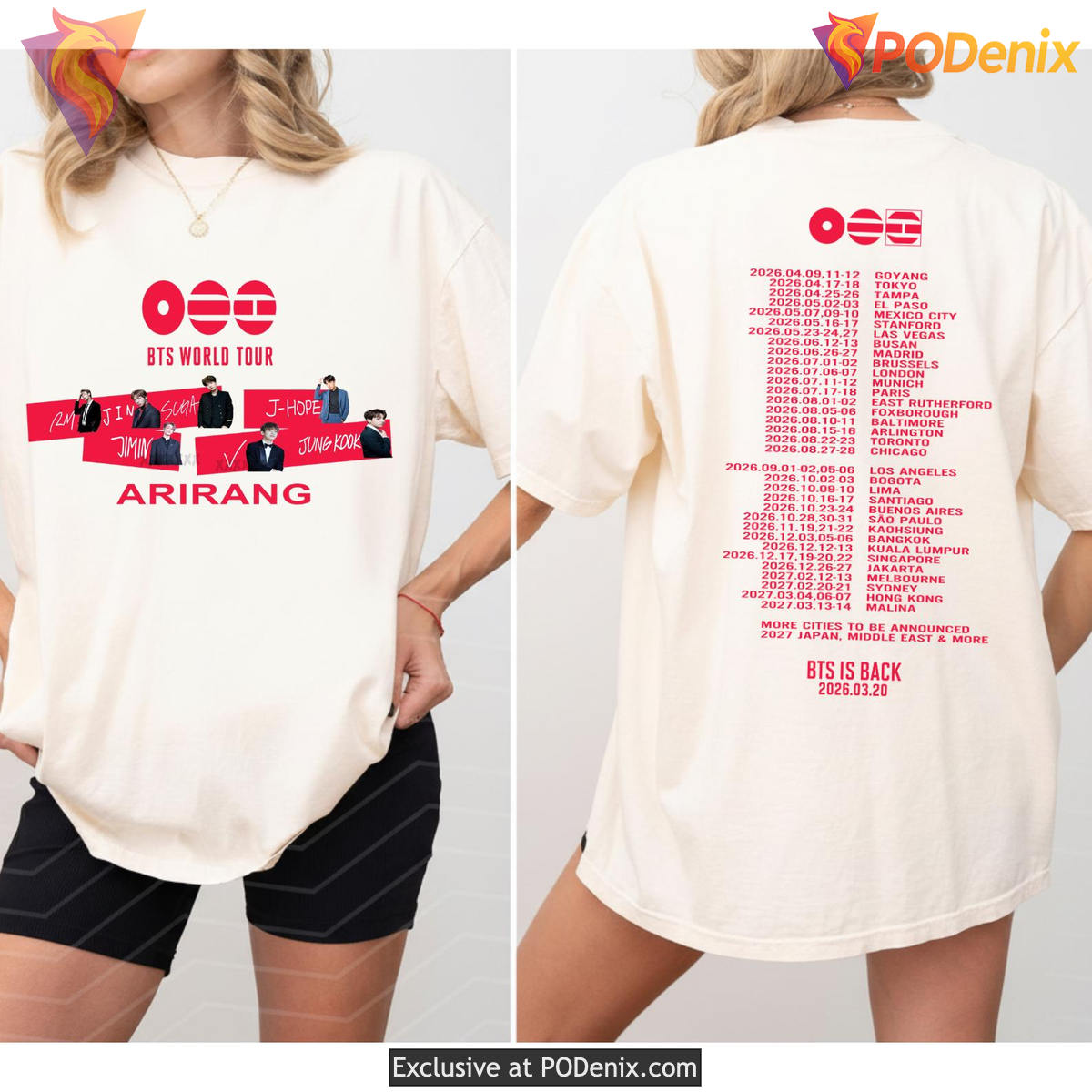 Jungkook Arirang Kpop Fan T-Shirt 2026 BTS World Tour Concert Merch Sweatshirt Jungkook Arirang Kpop Fan T-Shirt 2026 BTS World Tour Concert Merch Sweatshirt