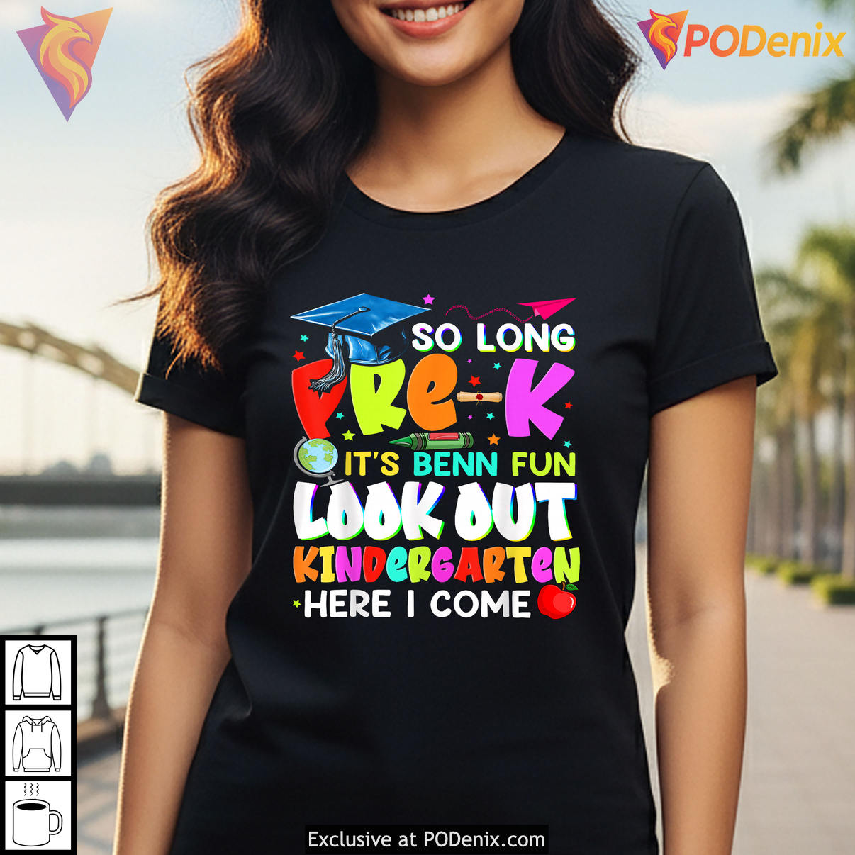 Kids So Long Pre K Graduation Shirt 2026 Kindergarten Here I Come Fan Apparel