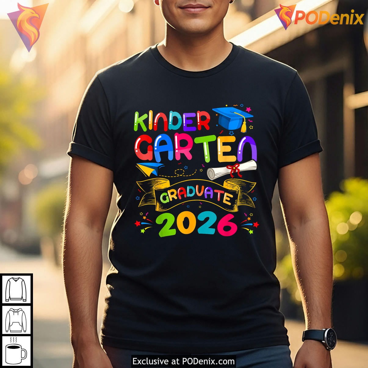 Kindergarten Graduation Graduate Kids Shirt 2026 Boys Girls Funny Fan Apparel