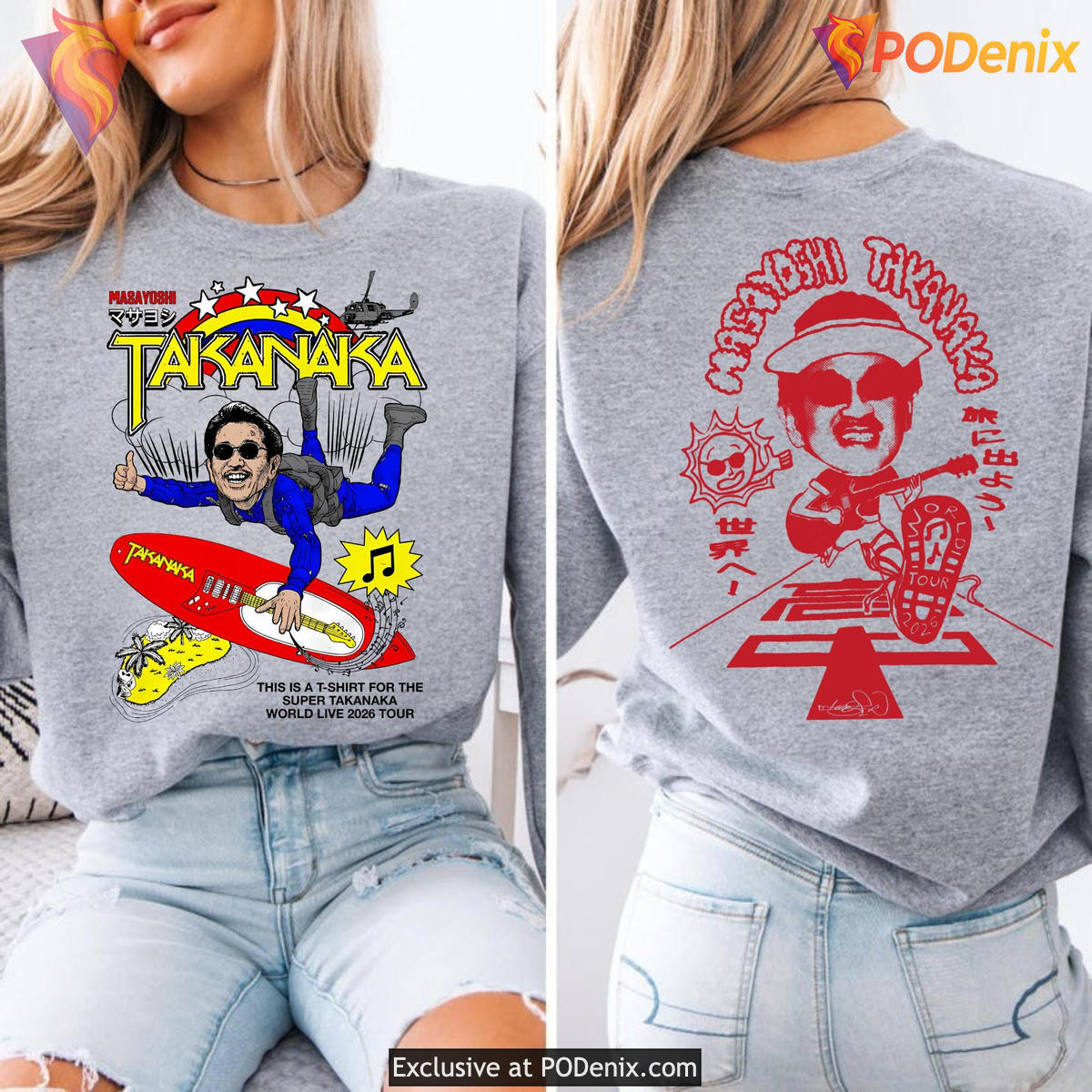 Masayoshi Takanaka Tour Merch Tee 2026 Super World Live Concert Front Back Masayoshi Takanaka Tour Merch Tee 2026 Super World Live Concert Front Back