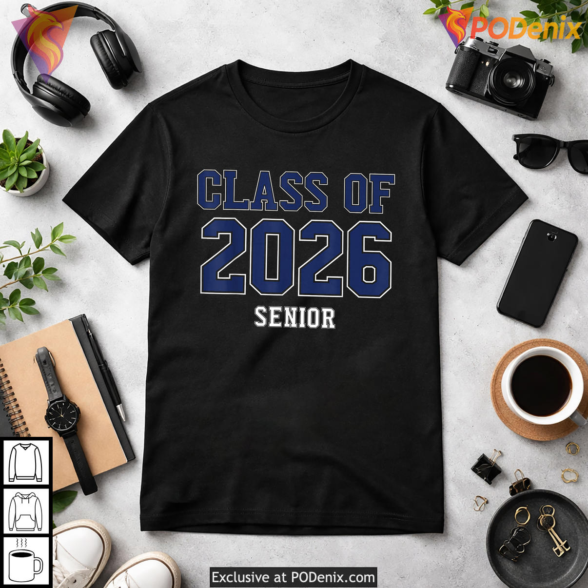 Middle High School College Senior Shirt 2026 Class Of Graduation Fan Apparel
