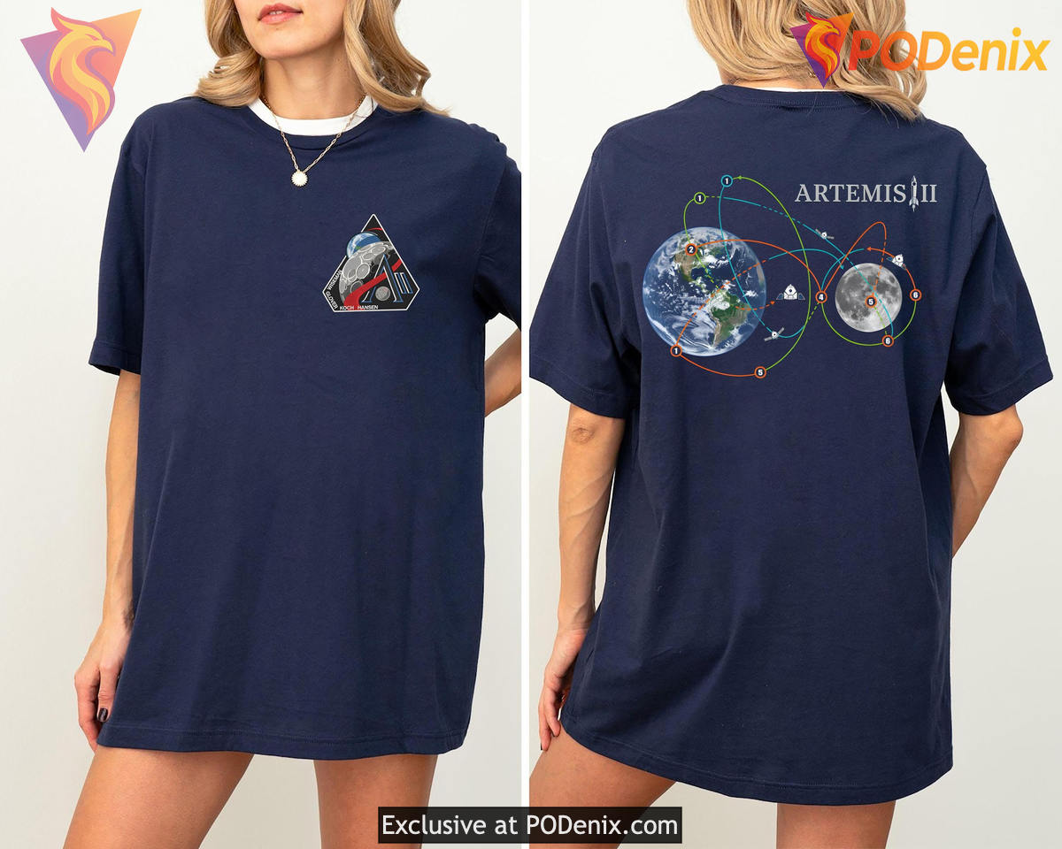 Moon Mission Fan Artemis 2 Shirt Space Exploration Astronomy Gift