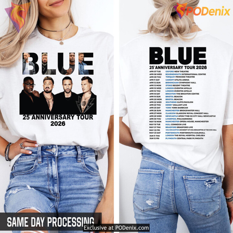 Music Tour Party Blue Lover Shirt 2026 Anniversary Concert Fan Apparel Gift