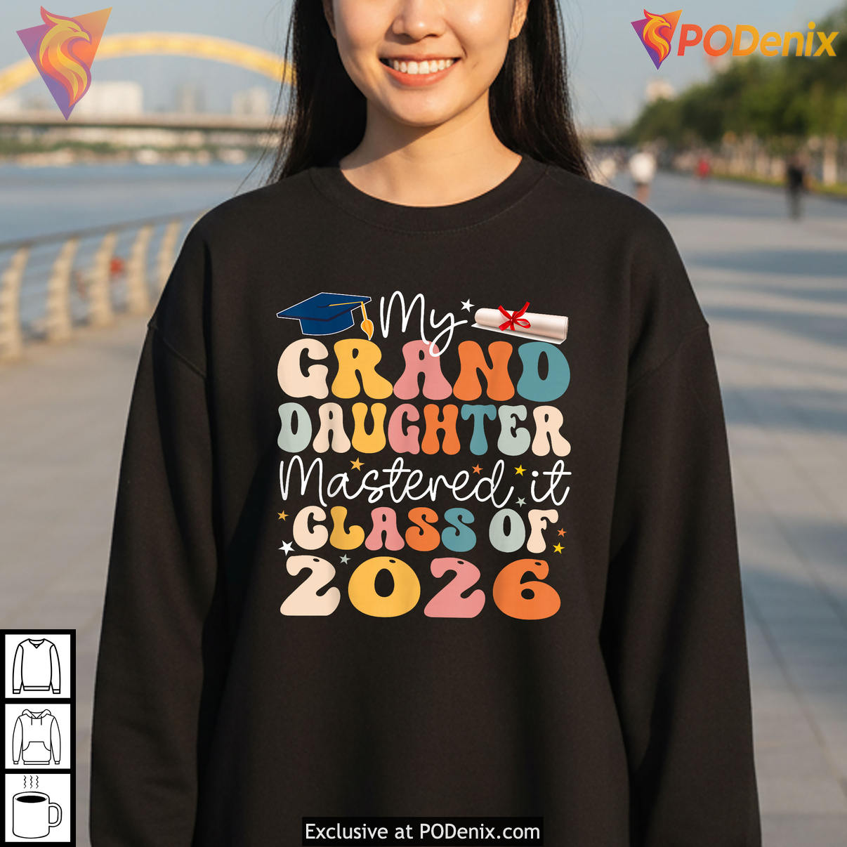My Grand Daughter Mastered It Shirt 2026 Masters Graduation Class Of Fan Gear