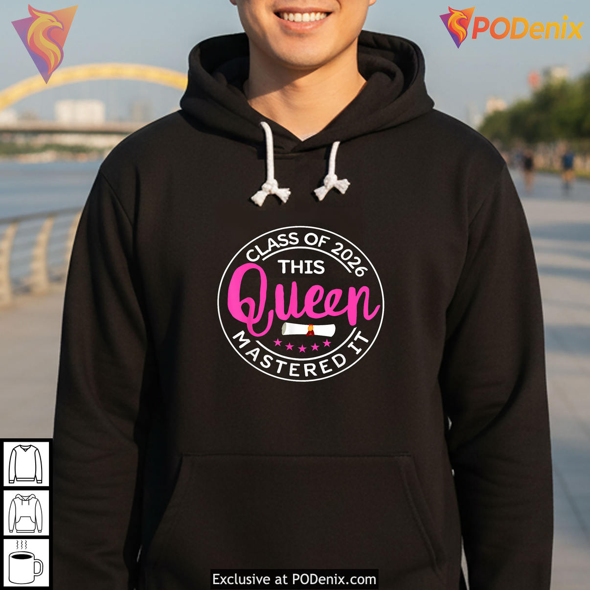 My Queen Mastered It Masters Graduation Shirt 2026 Class Of Family Fan Apparel