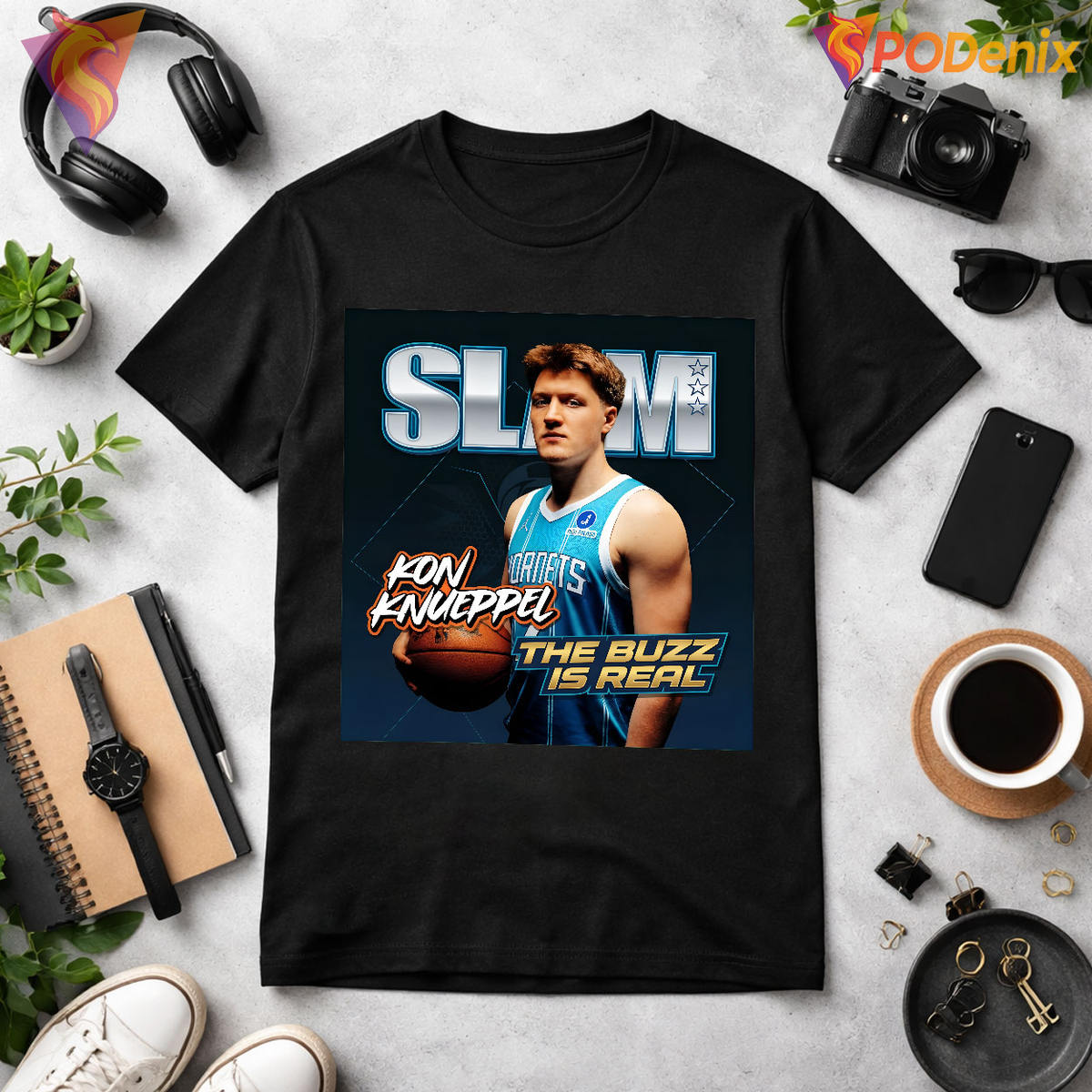 NBA Rising Star Design Kon Knueppel Hornets T-Shirt Basketball Fans Gift NBA Rising Star Design Kon Knueppel Hornets T-Shirt Basketball Fans Gift