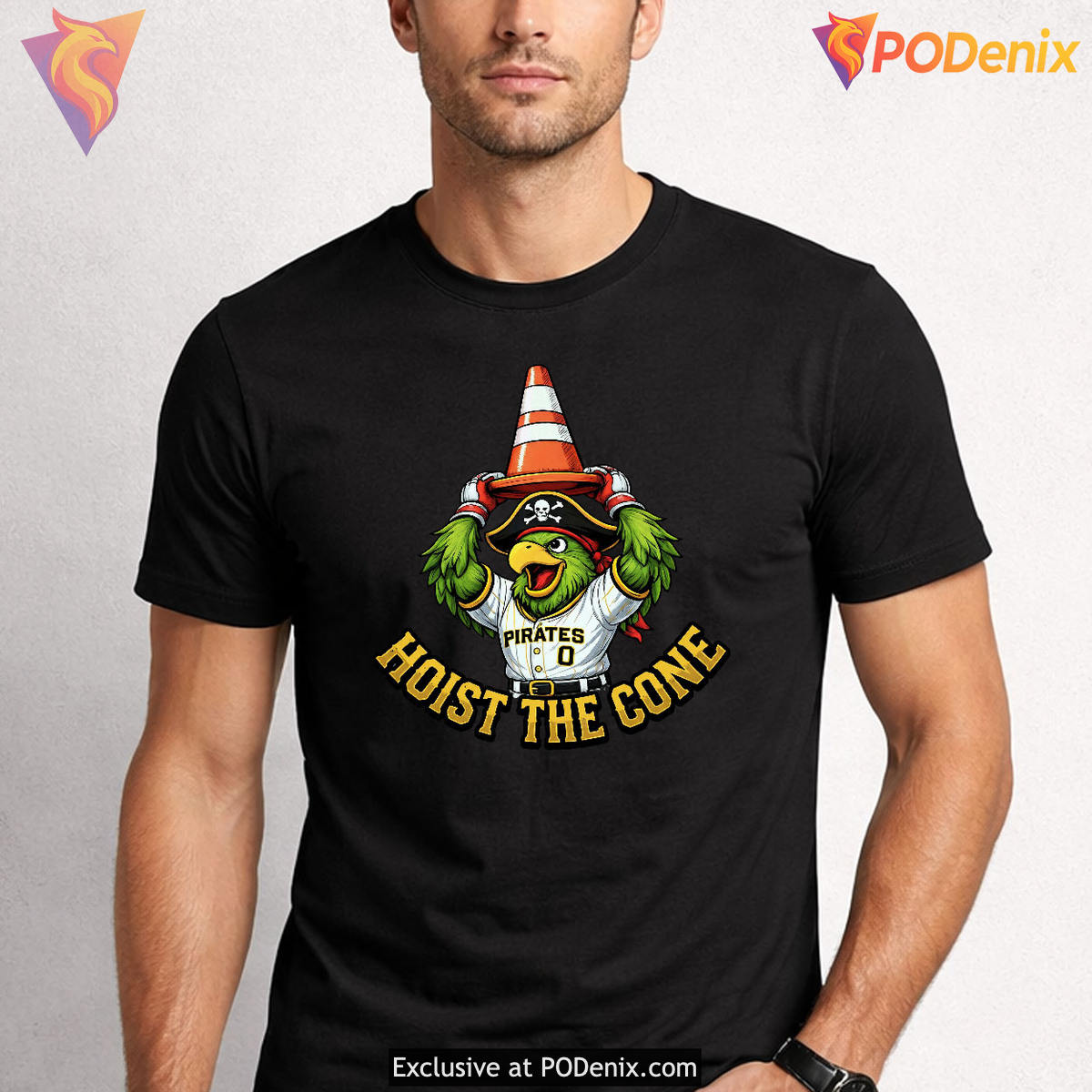 Pirate Parrot Pittsburgh Pirates 2026 MLB Baseball Hoist The Cone Fan Shirt Pirate Parrot Pittsburgh Pirates 2026 MLB Baseball Hoist The Cone Fan Shirt