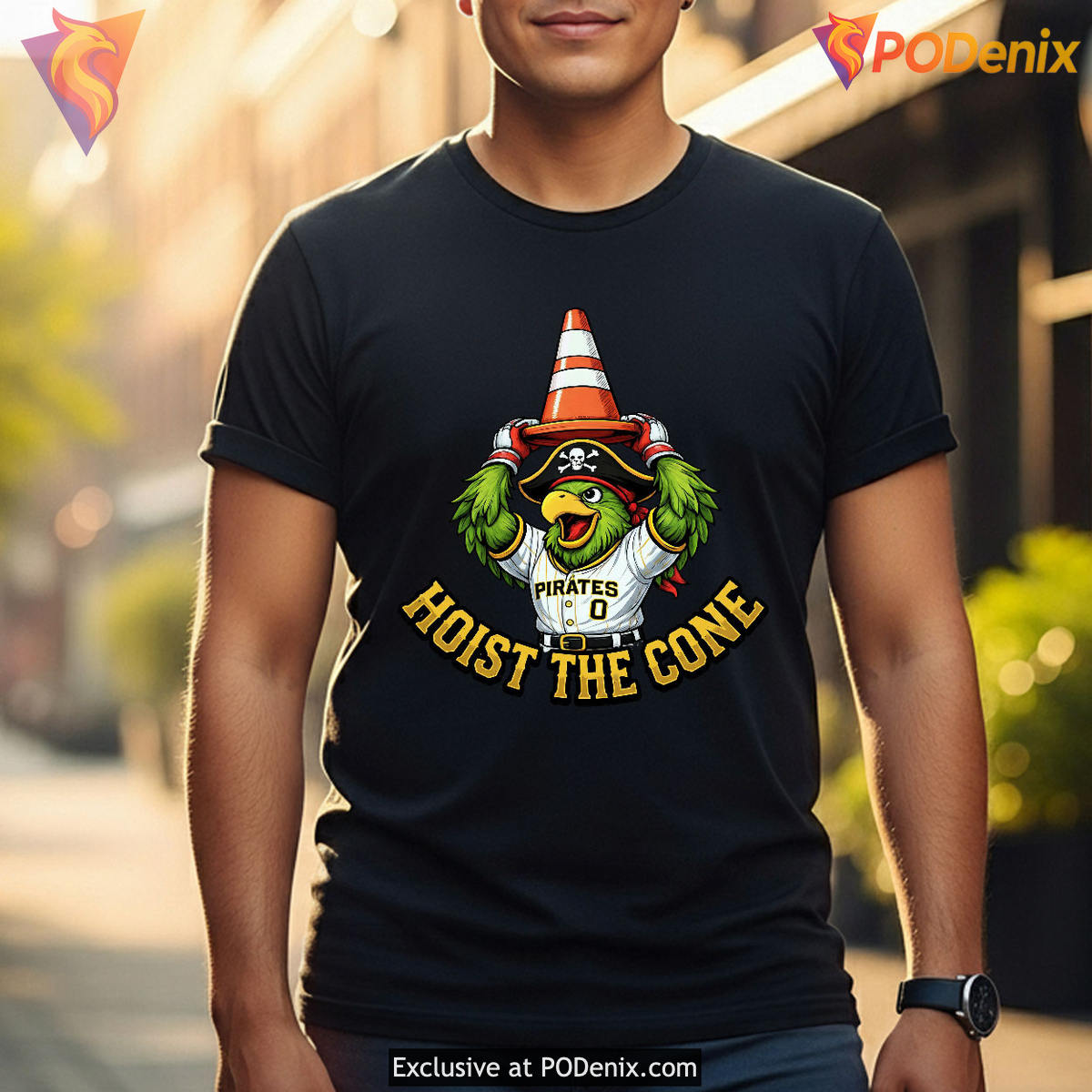 Pirate Parrot Pittsburgh Pirates 2026 MLB Baseball Hoist The Cone Fan Tee Pirate Parrot Pittsburgh Pirates 2026 MLB Baseball Hoist The Cone Fan Tee