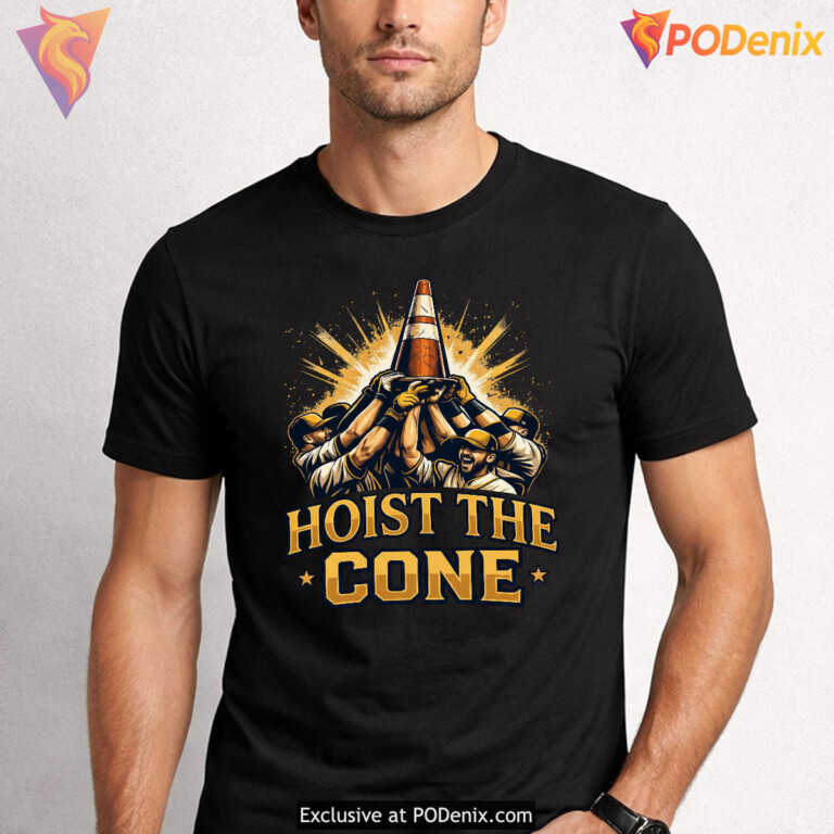 Pittsburgh Pirates 2026 MLB Baseball Hoist The Cone Fan Tee Black & Gold Gear