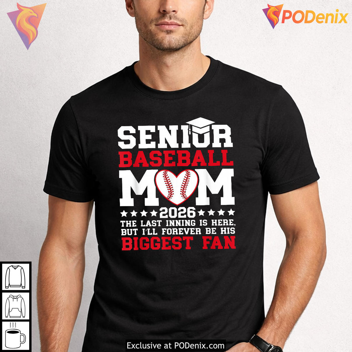 Proud Baseball Senior Mama Shirt 2026 Mom Graduation Sports Fan Apparel Gifts