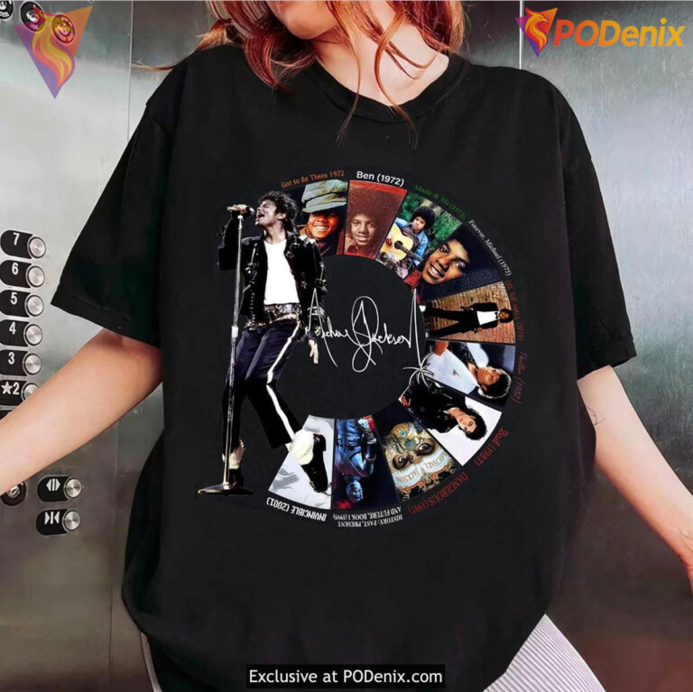 Retro Michael Jackson T-Shirt Vintage King Of Pop Concert Music Fan 2026 Graphic