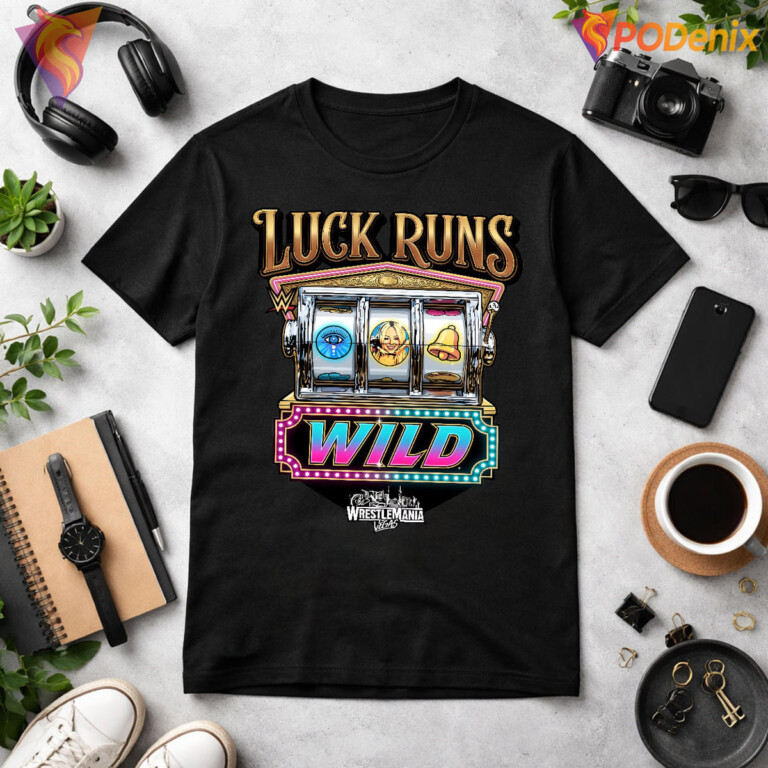 Retro Slot Machine Design WrestleMania Las Vegas 2026 Shirt Wrestling Souvenir