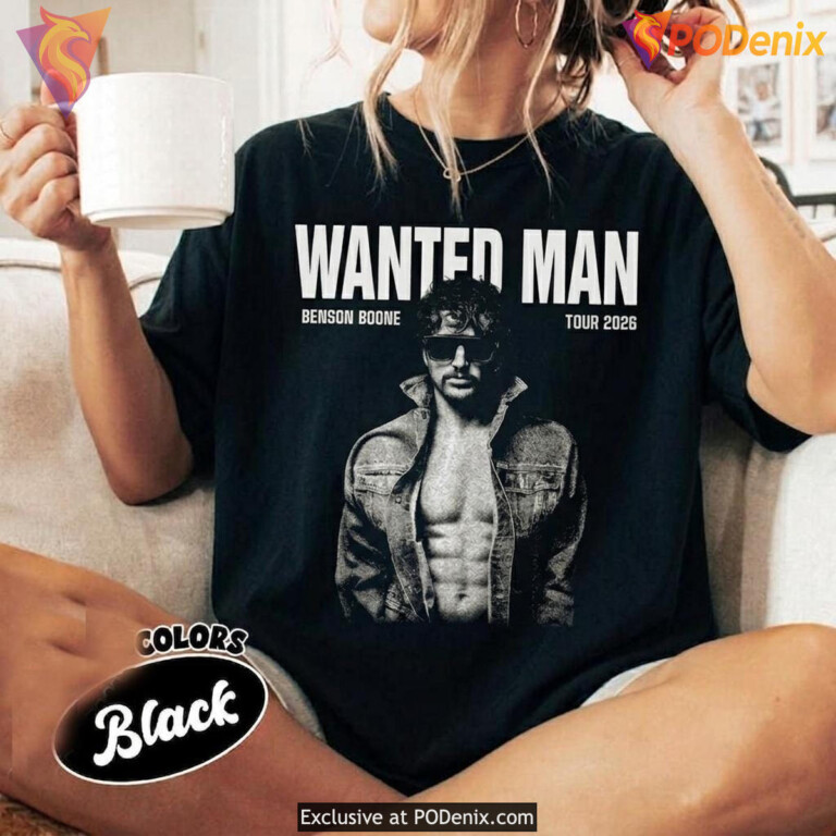 Retro Wanted Man Boone Music Shirt 2026 Benson Tour Ideal Outfits Fan Gear